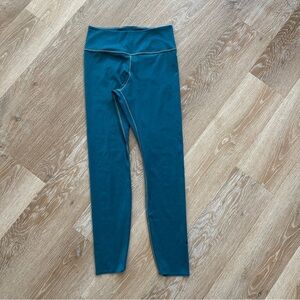 Nike Dri Fit One Luxe Dark Teal Women's Mid Rise 7/8 Leggings